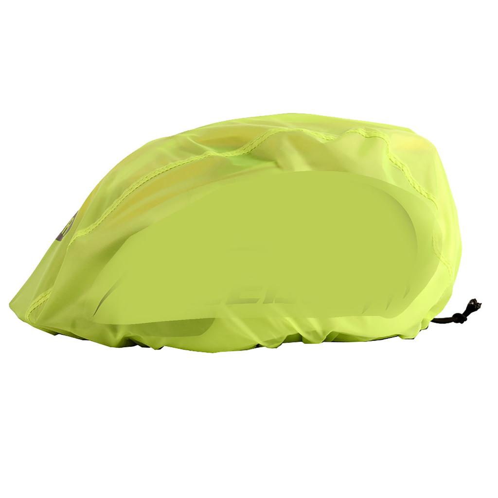 Cycling Helmet Cover Waterproof Helmet Rain Cover Reflective Safety Helmet Cover Fluorescent Green