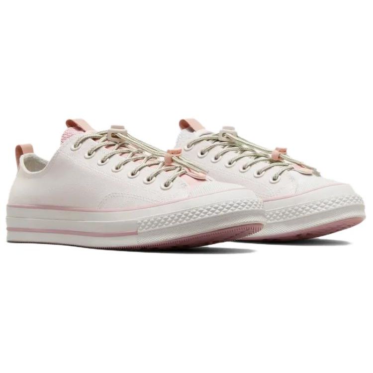 Converse Chuck 70 Versatile Low-Top Canvas Sneakers Unisex Sneakers White Pink A10081C
