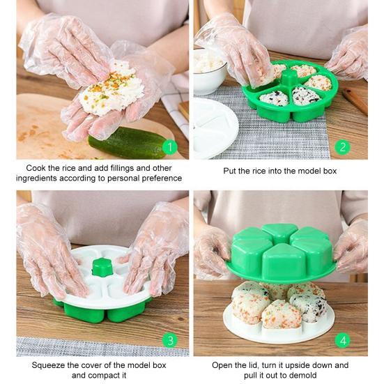 Sushi Mold Triangle Onigiri Mold Bento Box Japanese Sushi Making Kit Sushi Press Maker Rice Ball Box