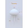 LED Jellyfish Lamp,RGB Gradient Jellyfish Bedside Lamp, Voice Control Jellyfish Lamp,Dancing Jelly Fish Light Lamp, Rechargeable Jellyfish Table Lamp