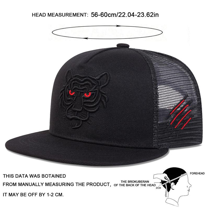 Sommer Tiger Stickerei Snapback Net Hut Männer Outdoor Sonnenschutz Atmungsaktive Hüte Frauen Hip Hop Baseball Cap Wilden Hut Reise Caps geschenk