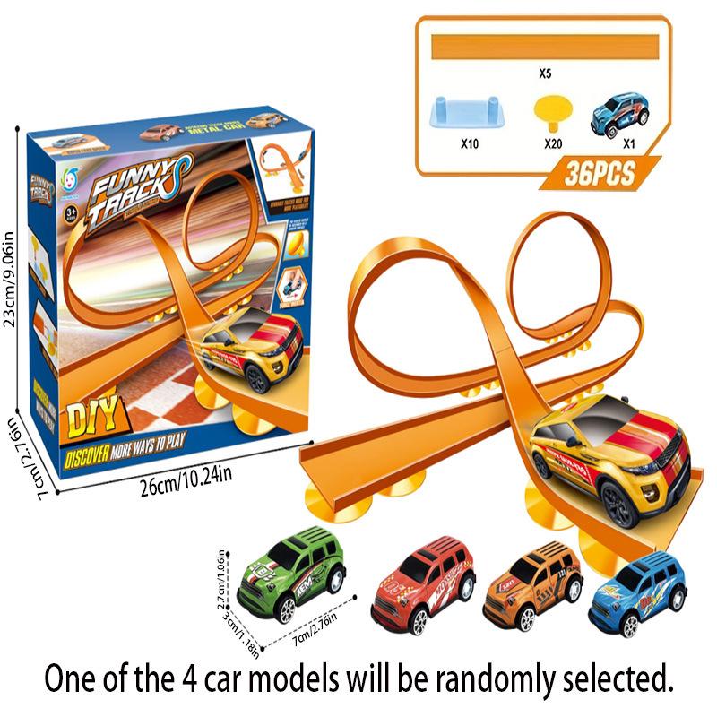 Catapult Track Racing Car Toy: Swirl Track Children s Competitive Educational Game