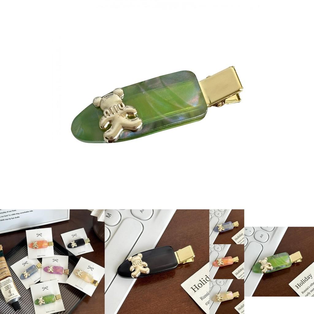Eye-catching Bear Design Hair Clips Made From High-quality Acetate For Fashionable Women