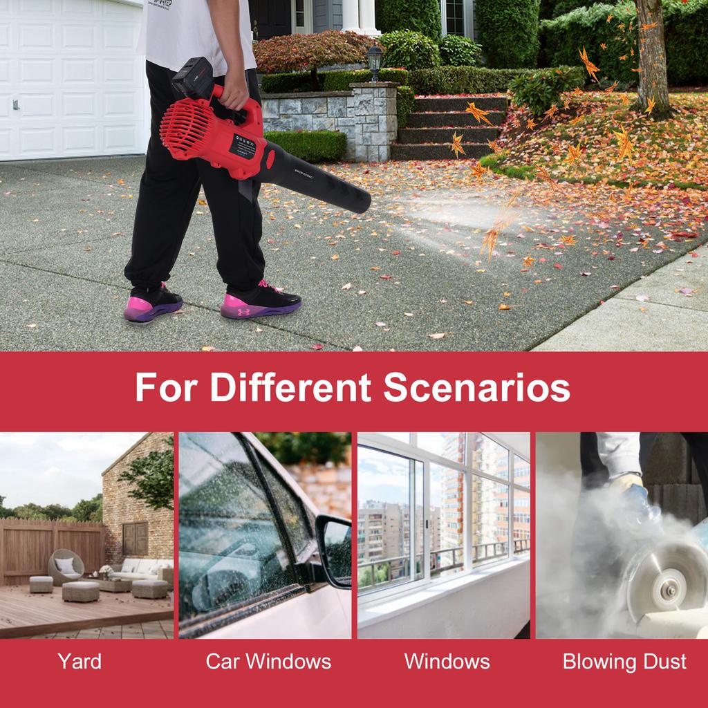20V Leaf Blower, 73MPH Electric Cordless Leaf Blower, 4.0Ah Battery and Charger Included,