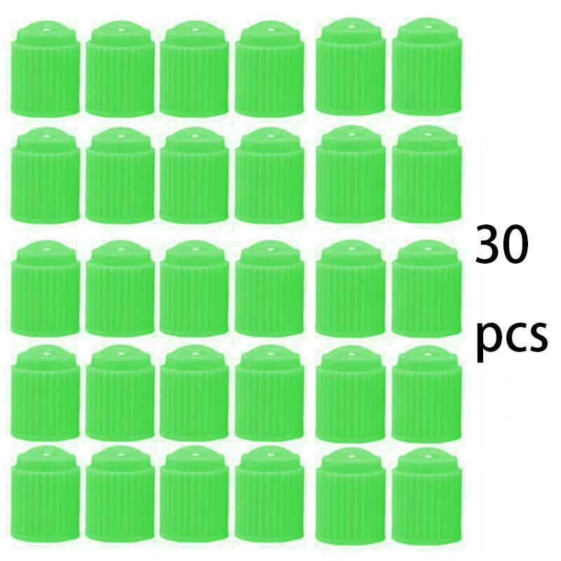 30PCSTire Valves ABS Plastic Automobile Bicycle Tyre Valve Cap Dust Cap Wheel Tire Valve Stem Caps Covers Dust Valve for Car