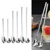 Pack of 6 Essential Spoon Set 304Stainless Steel Mixing Spoon Kitchen Spoons