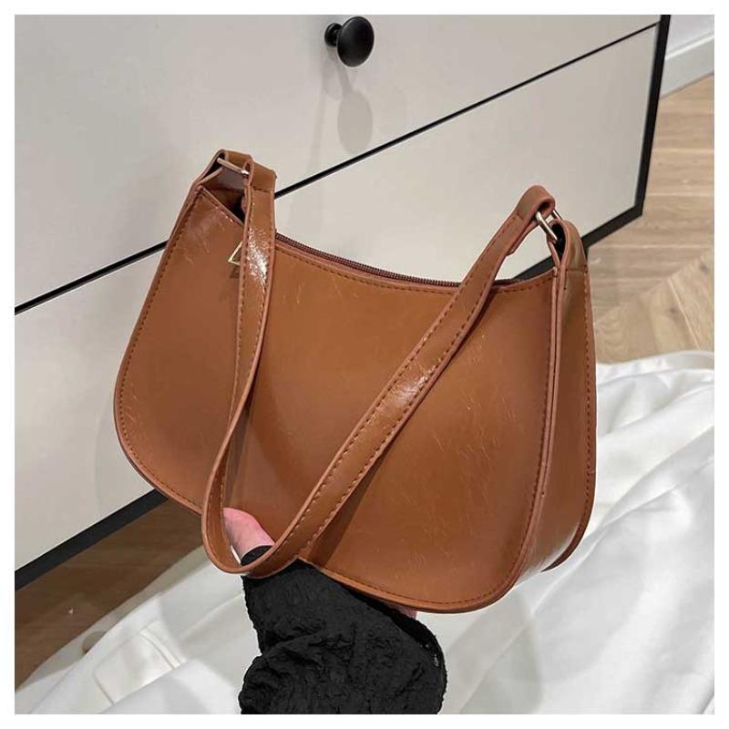 Niche high-texture fashion casual armpit bag, new trendy new products, solid color new products, versatile portable shoulder bag