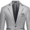 Blazer Casual da Uomo alla Moda con un Bottone e Risvolto, Manica Lunga, Tasca Decorativa, Giacca Completo, Abbigliamento da Lavoro