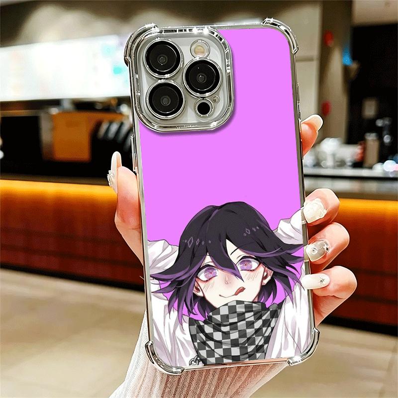 

Anime D-Danganronpa Plating Phone Case For Iphone 16 17 Pro Max Air 16E 14 15 Plus 12 13 Mini Anti-Fall Airabag Cover iPhone 17 Pro