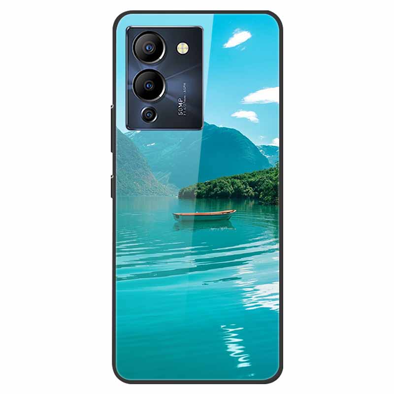 For Infinix Note 12 G96 Case X670 Marble Tempered Glass Hard Back Cover for Infinix Note12 Helio G96 Phone Cases 6.7'' Fundas