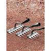 5/6/7/8 Tooth Carbon Steel Garden Weeding Rake Multifunctional Weeding Nail Rake