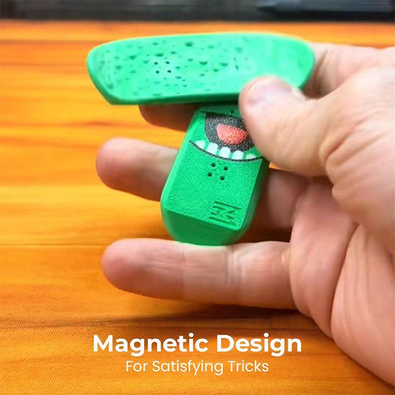 Finger Skateboards Magnetic Mini Deck Fidget Finger Skate Board For Stress Relief Kids Party Boys Classroom Birthday Stocking