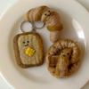 Elegant Table Bread Friends Keyring 3 Types Keychain Handmade Doll