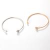 1 Piece Full Diamond Heart Opening Bracelet, Heart-Shaped Bracelet, Versatile Accessory Jewelry Bracelet