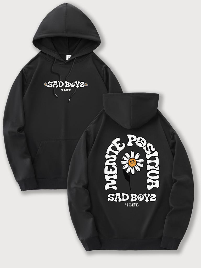 Singer Junior H's Sad Boy Fun Print Hoodie Autumn/Winter Unisex Y2K Loose Sweatshirt Hip Hoodie Unisex Streetwear