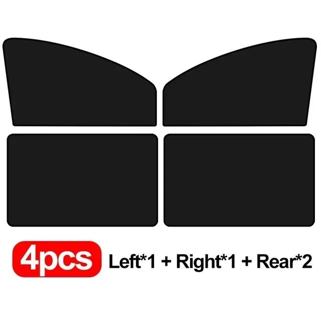 New Magnetic Car Sunshade Cover Summer UV Protection Side Rear Window Curtain Black Mesh Sun Shade Cover Auto Car Accessories