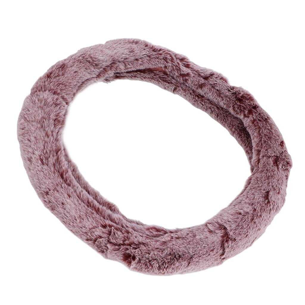 15 Inch Steering Wheel Cover Imitation Wool Plush Auto Steering Wheel or Interior Accessory for Men Women