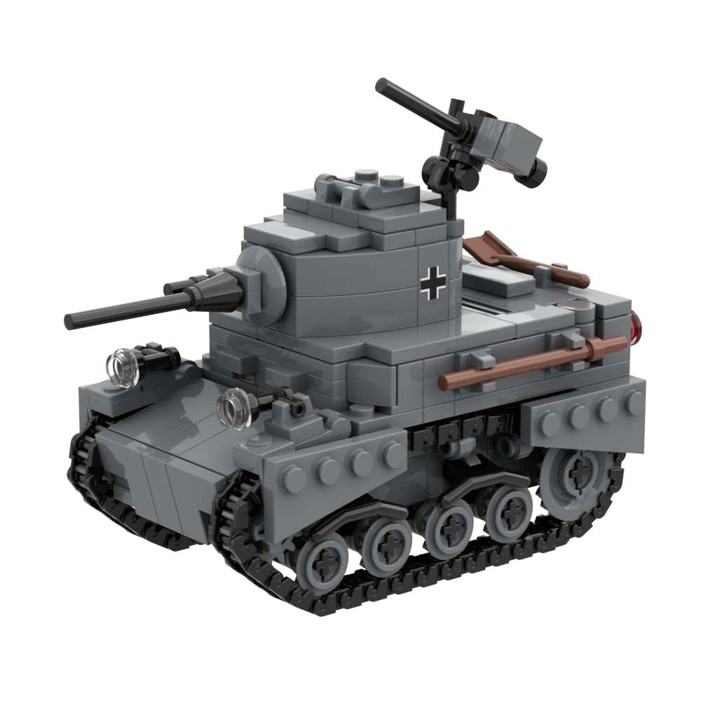 Light Tank M3 38T Stuart Military Building Block Toy ww2 Army Bricks Assembly Set Compatible with Brands