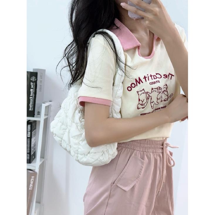 Autumn and winter Korean style new women's cloud pleated bag, unique and versatile handbag, dumpling bag for commuting to work, small tote bag