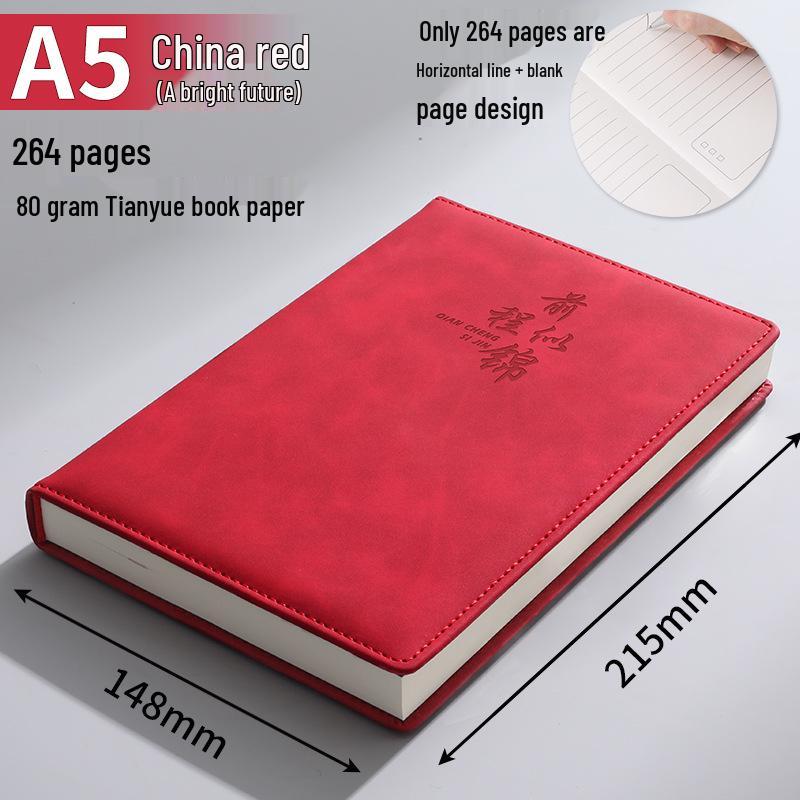 Custom B5 Notebook Gift Set with Thickened Cover, A5 Business Diary, and Logo Printing.