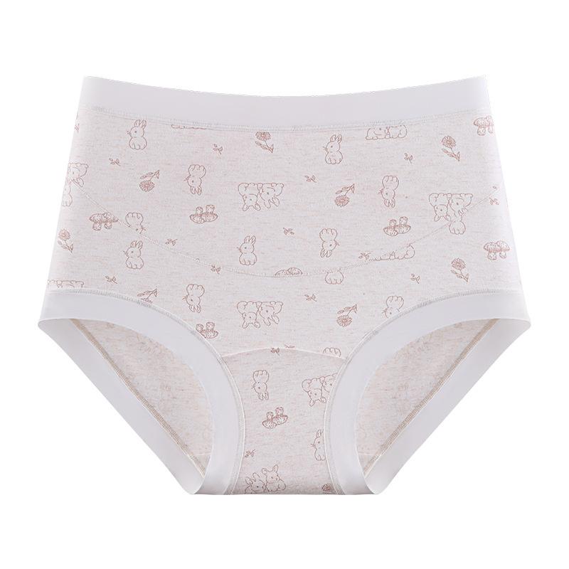 Women's Spring and Autumn Pure Cotton Medical Grade 10A Antibacterial Crotches High Waist Belly Support Pregnant Women Special Briefs