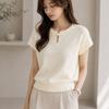 Rellawear Women S Ribbon Point Keyhole Neck Knit 26jt08