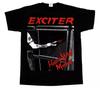 American Vintage EXCITER HEAVY METAL MANIAC Black Unisex T-Shirt Summer New Men's and Women's Fashion Streetwear