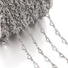 Stainless Steel Small Peach Heart Chain 18K Color-preserving Love Flat Chain Handmade Chain DIY Extension Chain Bracelet Material