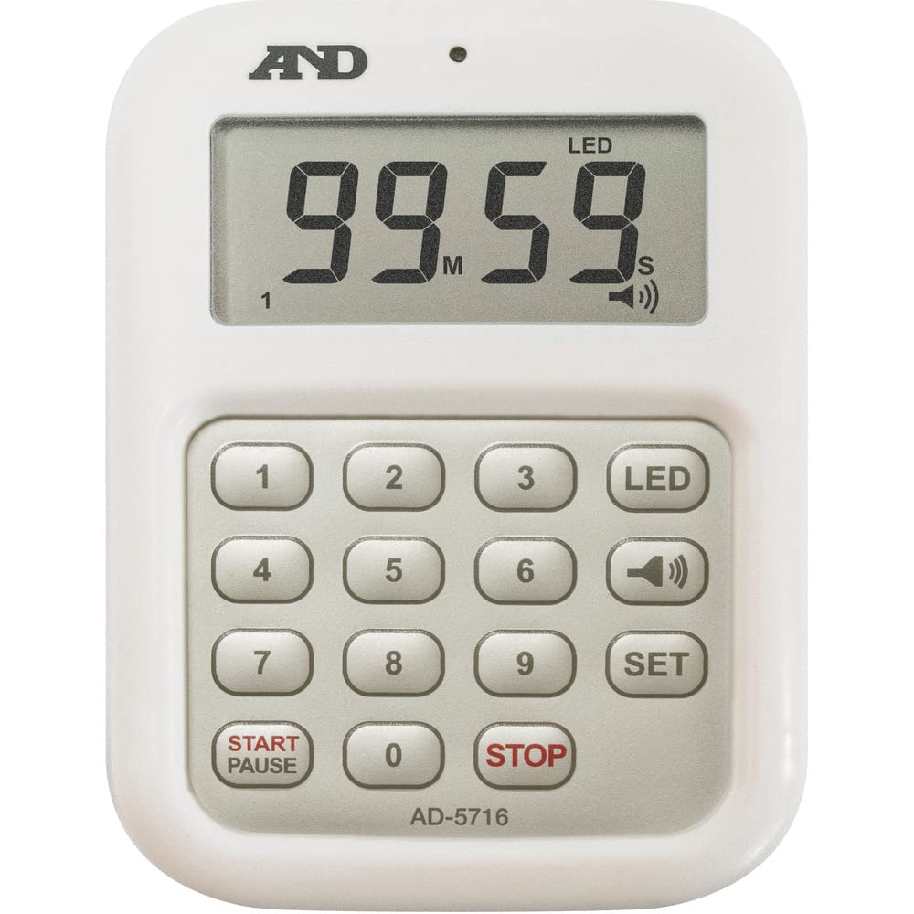 

Loud Digital Timer Digital A&D (100-Minute Timer) AD-5716 белый