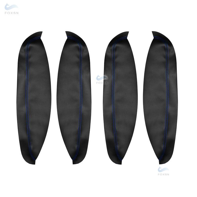 For Nissan Qashqai +2 2007 2008 2009 2010 2011 2012 2013 2014 4pcs Microfiber Leather Car Interior Door Armrest Panel Cover Trim