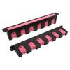 Wall Mounted Fishing Rod Rack Chemical Resistant Vertical 6 Fishing Rod Holder with 4 ScrewsPink