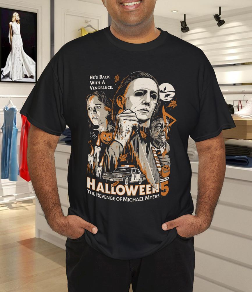Michael Myers Halloween T Shirt, Halloween 5 This Time They_Re Ready T-Shirt
