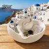 Blue Dome Ring Holder Santorinistyle Catchall Bowl Catch All Tray Organizer Greek Island Organizer Desktop Decor Shell Small Accessory Storage for
