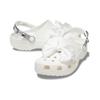 Crocs Bow Round Toe Thick Sole Comfortable Lightweight Clogs Women Clogs White 209913-100