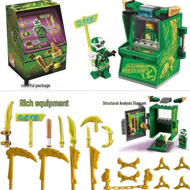 Phantom Ninja Boy Educational Building Blocks - Empire Energy Assembly 1st Street Arcade Toy
