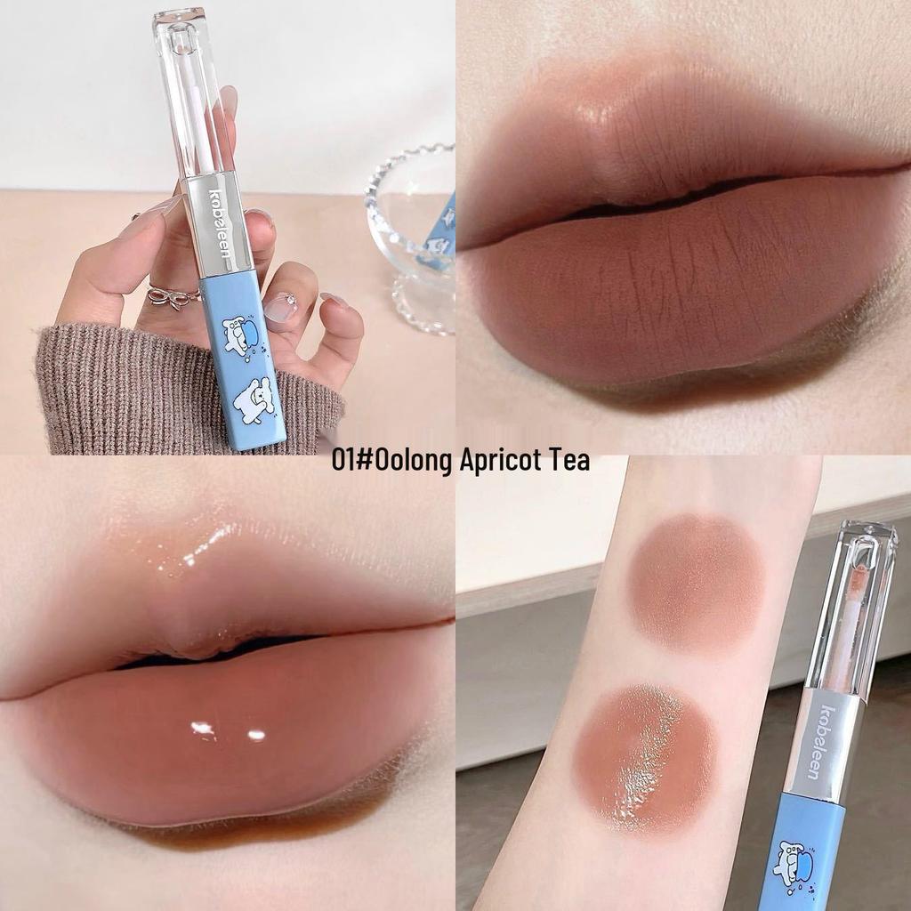 Kobeleen Mist Party Dual-End Lip Glaze & Velvet Matte Lipstick
