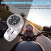 7/8 to 1 Motorcycle Handlebar Clock, Silver Waterproof Handlebar Glow Mount Clock Watch for Motorcycle, Cruiser, Chopper, Custom Bikes
