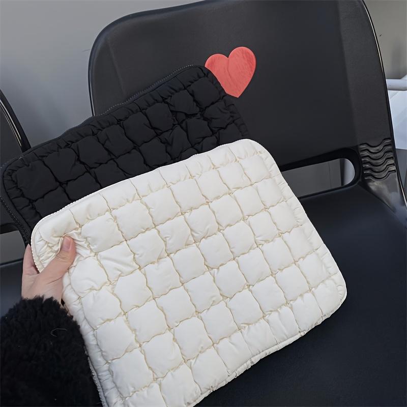 

Casual Patchwork Tablet Case Lightweight Zippered Clutch Multi-Occasion Handheld Computer Sleeve with Laptop Compartment for Devices Office College 14 Inches белый