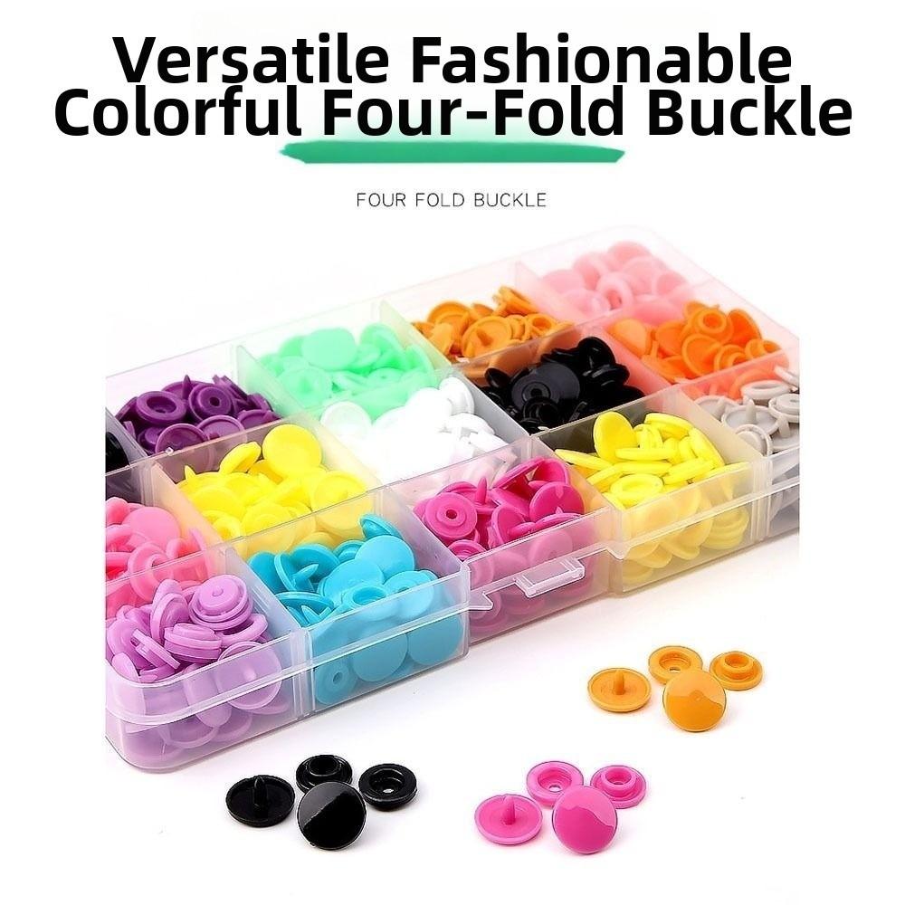 Colored Snaps Fastener Pliers Kit Metal Press Pliers Seamless Design Snap Buttons Resin Auto-lock Press Stud Buttons Handbags
