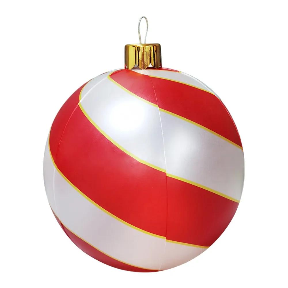60cm Gardens Balloon Decoration without Light Christmas Ball PVC DIY Inflatable Ball Outdoor