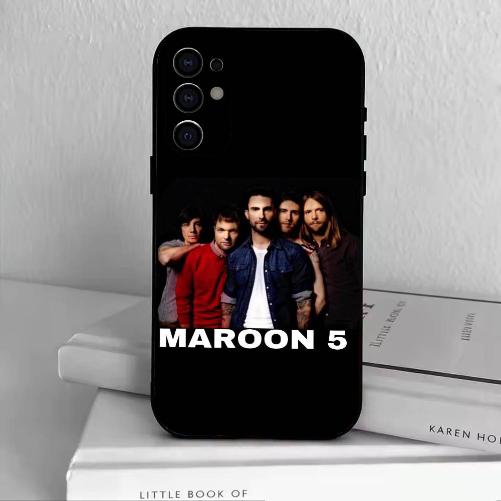 M-Maroon 5 Phone Case For Samsung S25,S24,S21,S22,S23,S30,Ultra,S20,Plus,Fe,Lite,Note,10,Black Cover
