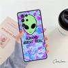 Alien Martian Humans Arent Real phone case For Samsung Galaxy S24 S25 S23 S22 Ultra Note 10 20 Plus S20 S21 FE Cover