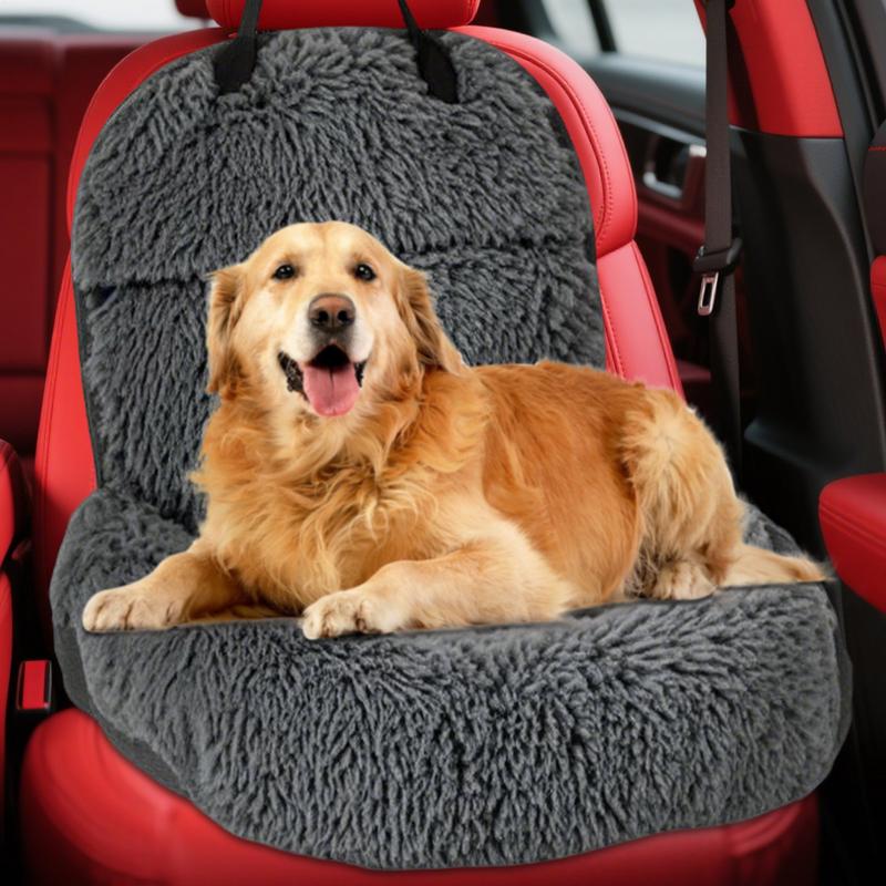 Autositze für Hunde Weiches Fell Welpenzubehör Reisebox Bequemes Haustier-Reiseautobett Weiches Sicherheitskissen für Kinder Teenager