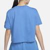 Nike Sportswear Round Neck Pullover Comfortable Casual Sports Short Sleeve Drop Shoulder T-Shirt Women T-Shirt Starlight-Blue HF4616-402