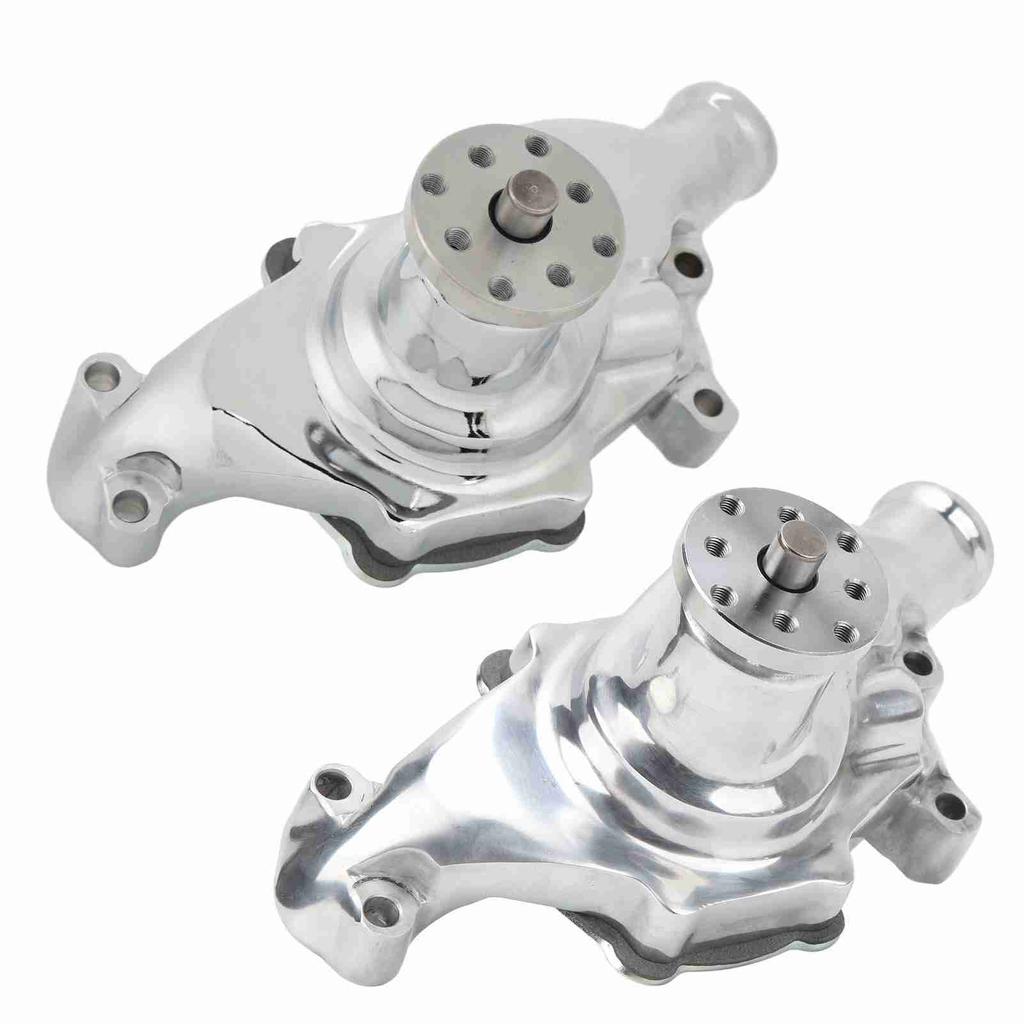 High Volume Short Water Pump Aluminum Large Water Flow for SBC V8 283 327 350 1955 to 1985 High Volume SWP V8 Engine Water Pump