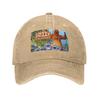Grizzy Et Les Lemmings Baseball Caps Snapback Denim Hats Outdoor Adjustable Casquette Sports Baseball Cowboy Hat for Unisex Women