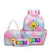Sprunki Rhythm Box Cartoon Kids School Backpack Set With Lunch Bag Pencil Case Boys Girls