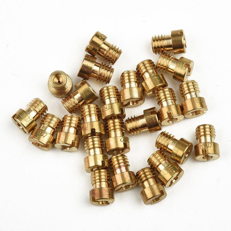 25Pcs Carburetor Main Jets #55-#115 M5 For Dellorto SHA SHB Carburetors 5mm Main Jets Set Carburetor Injector Nozzle Replacement