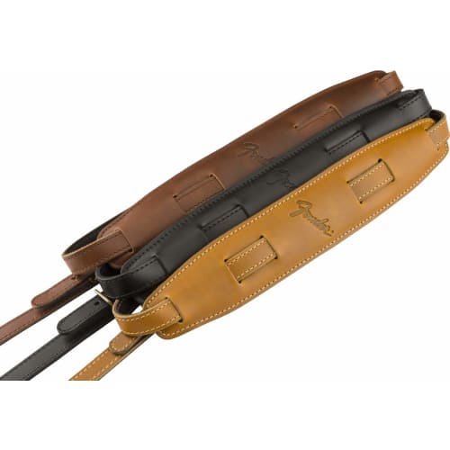 Fender Mustang? Saddle Strap, Black, Made In the USA