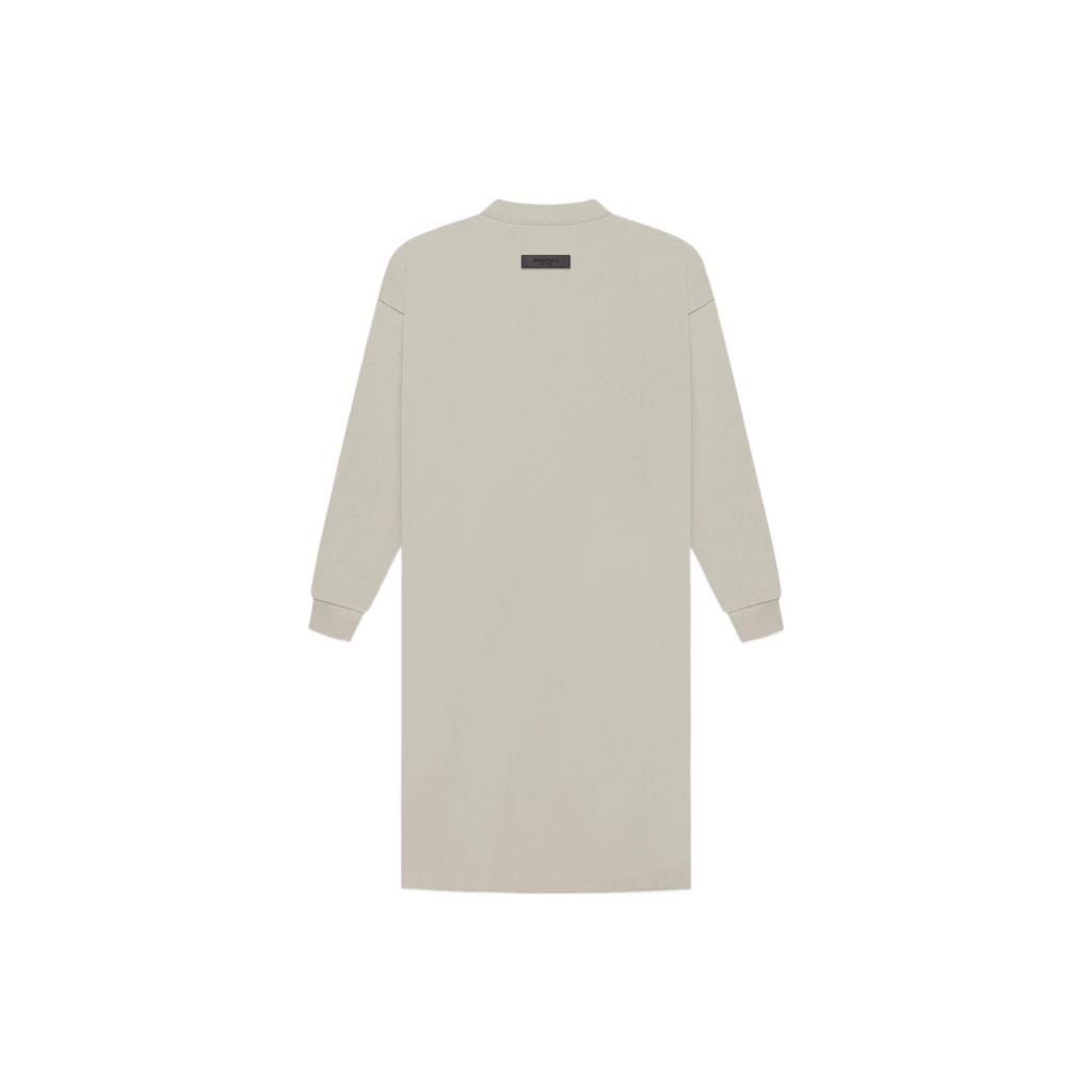 Fear Of God Essentials FW22 Long Sleeve Tee Dress Smoke Women Dresses Gray FOG-FW22-066